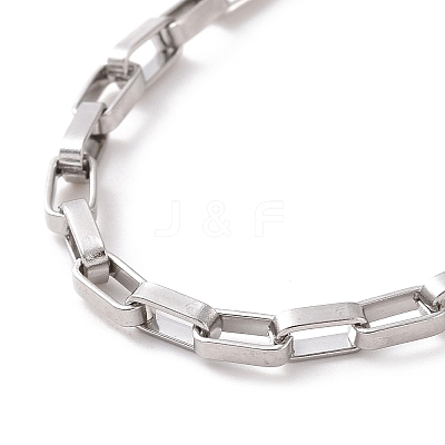 Non-Tarnish 304 Stainless Steel Venetian Chain Bracelet for Men Women BJEW-E031-09P-1