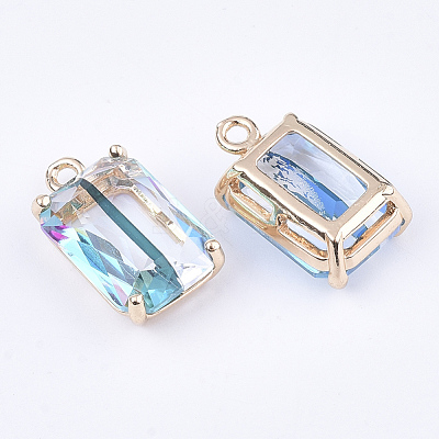 Transparent Glass Pendants GLAA-T007-20A-1