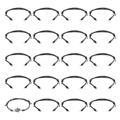 20Pcs Adjustable Korean Waxed Polyester Cord Bracelet Making BJEW-TAC0051-03-1