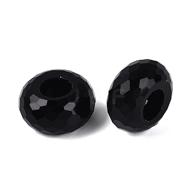 Transparent Glass European Beads GPDL-Q024-14mm-A01-1