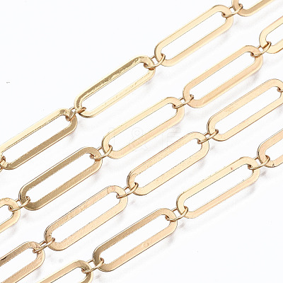 Brass Paperclip Chains CHC-S009-009G-1