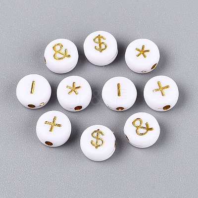 Opaque Acrylic Beads SACR-Q001-10A-1