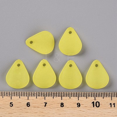 Transparent Frosted Acrylic Pendants MACR-S371-09A-717-1