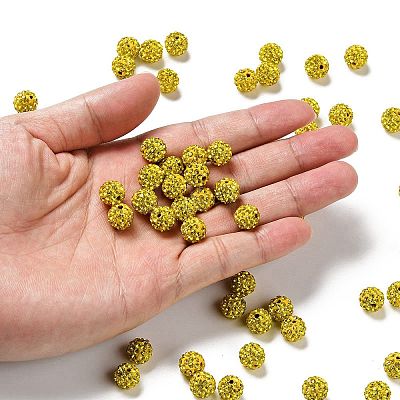 Pave Disco Ball Beads X1-RB-A130-10mm-17-1