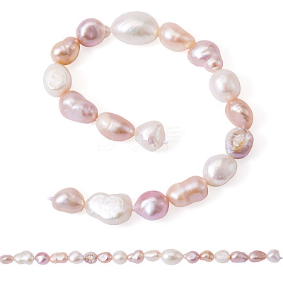 2 Strands Natural Cultured Freshwater Pearl Beads Strands PEAR-TA0001-31-1