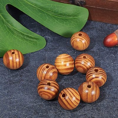 Round Wood Beads WOOD-PH0008-55B-1