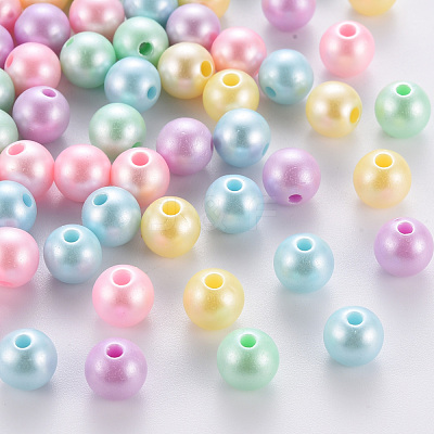 Opaque Acrylic Beads MACR-S370-H8mm-1