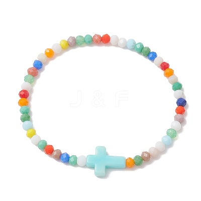 Glass Beaded Bracelets BJEW-JB13021-1