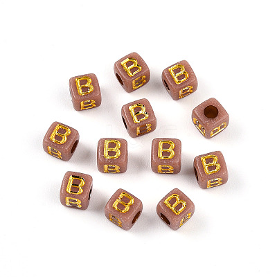 Plating Acrylic Beads OACR-N140-01B-B-1