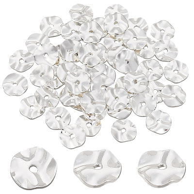 50Pcs Brass Beads KK-PH0006-70B-1