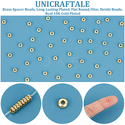 120Pcs Brass Spacer Beads KK-UN0002-36-1