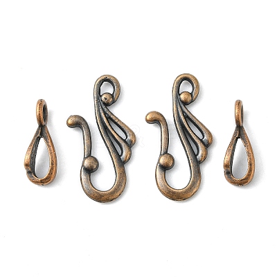 Tibetan Style Hook Clasps LS-RLF1157Y-NF-1