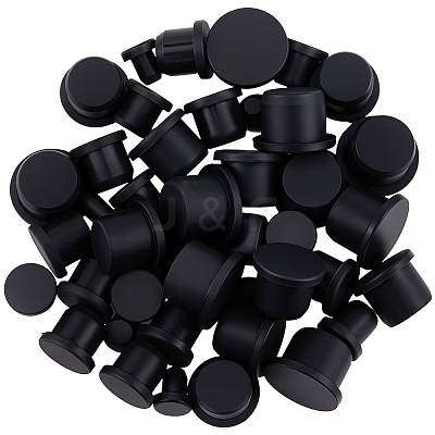 50Pcs 5 Styles Silicone Hole Plugs AJEW-GF0011-62D-1