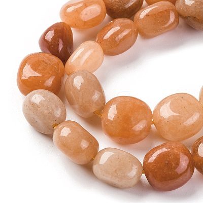 Natural Red Aventurine Beads Strands G-G146-A02-02-1