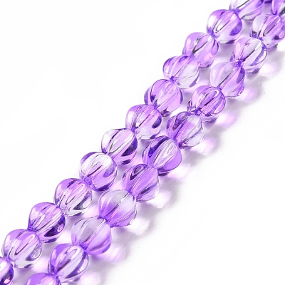 Transparent Glass Beads Strands GLAA-F114-02A-01-1
