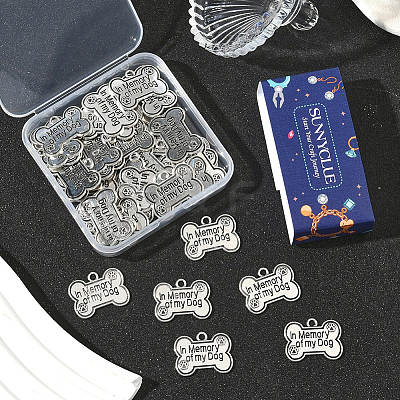 40Pcs Tibetan Style Alloy Pendants FIND-SC0020-53-1