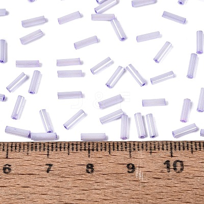 FGB Grade A Glass Round Bugle Beads SEED-Q040-06A-07-1