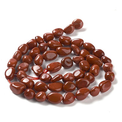 Natural Red Jasper Beads Strands G-P497-01A-08-1
