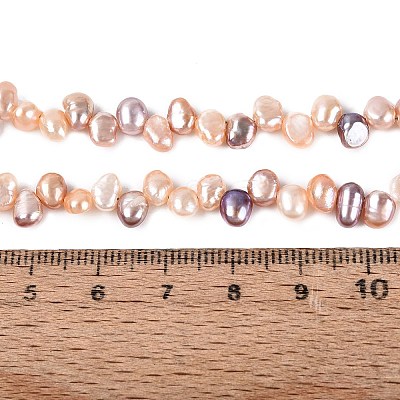 Natural Cultured Freshwater Pearl Beads Strands PEAR-N014-04P-1