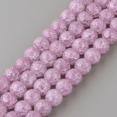 Synthetic Crackle Quartz Beads Strands GLAA-S134-10mm-14-1