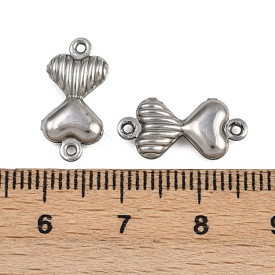 304 Stainless Steel Connector Charms STAS-L297-05P-1