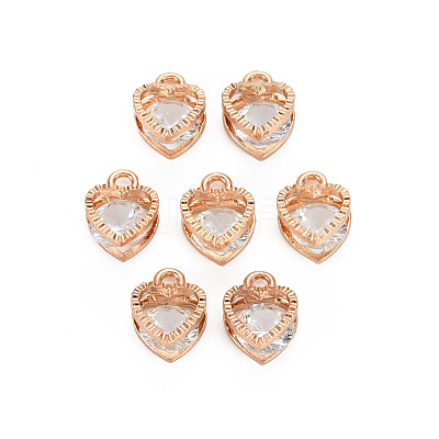 Heart Alloy Charms X-ZIRC-R007-043A-03KC-1