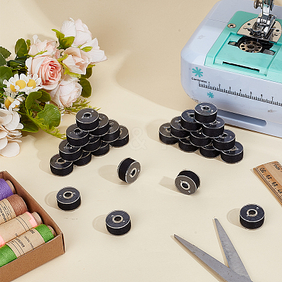 25Pcs Polyester Sewing Thread with Transparent Bobbin Box Sets SENE-WH20003-001C-1