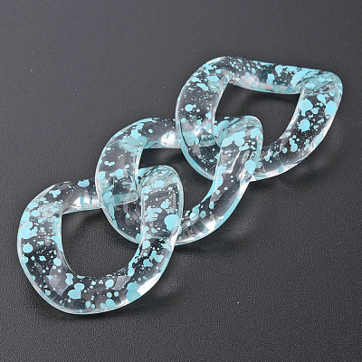 Transparent Acrylic Linking Rings OACR-N009-015A-B08-1