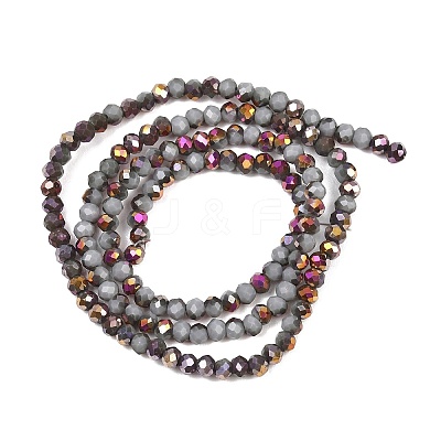 Electroplate Glass Beads Stradns EGLA-H114-02A-03-1