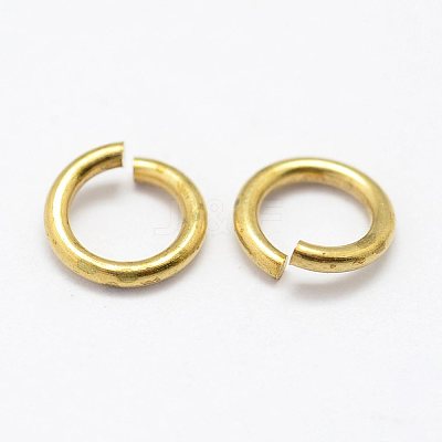 Brass Open Jump Rings LS-KK-P096-08-D-1