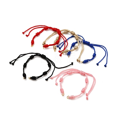 Adjustable Braided Nylon Cord Bracelet Making AJEW-JB00758-1