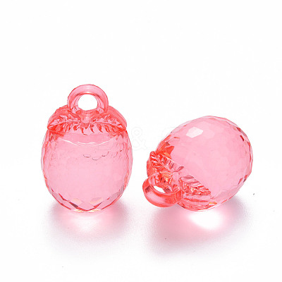 Autumn Theme Transparent Acrylic Pendants TACR-T024-04B-910-1