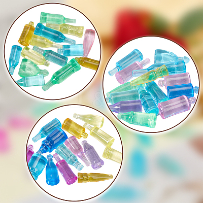 50Pcs Plastic Beads KY-CP0001-13-1