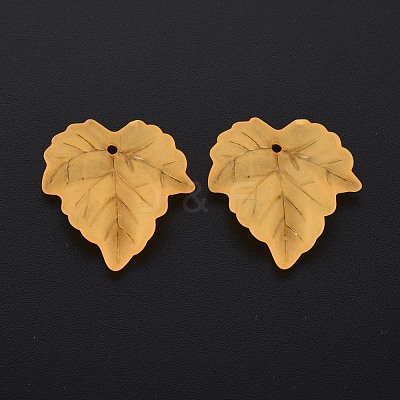 Autumn Theme Transparent Frosted Acrylic Pendants PAF002Y-9-1