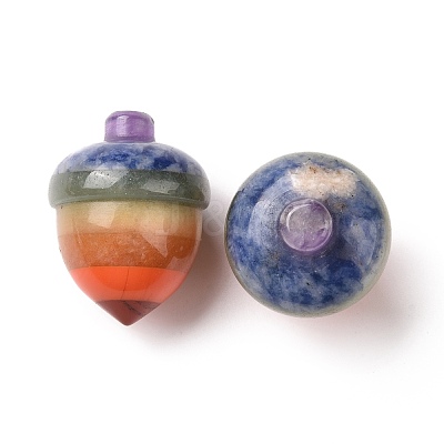Chakra Gemstone Acorn Display Decorations G-G864-02-1