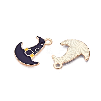 Halloween Theme Alloy Enamel Pendants ENAM-T020-07L-1