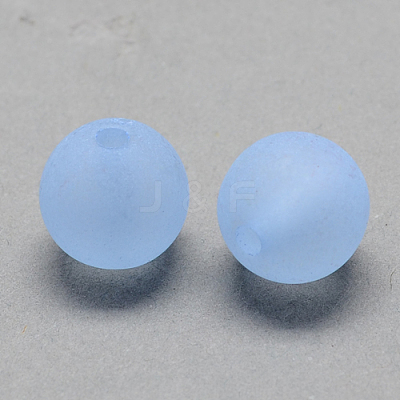 Transparent Acrylic Ball Beads X-FACR-R021-6mm-09-1