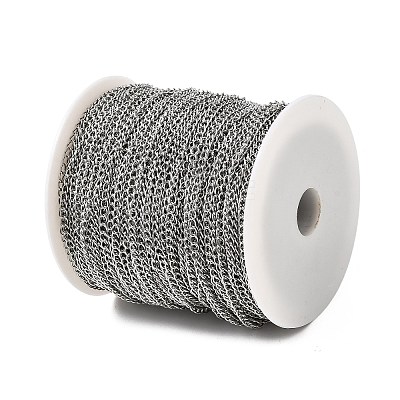 Tarnish Resistant 304 Stainless Steel Curb Chains CHS-R005-100m-01-1