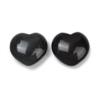 Love Heart Palm Worry Stone DJEW-PW0021-14-1