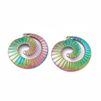 Ion Plating(IP) 304 Stainless Steel Pendants STAS-B031-07R-1