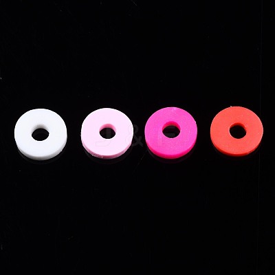 Handmade Polymer Clay Beads Strands CLAY-R089-6mm-T02B-10-1