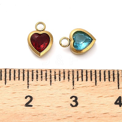 304 Stainless Steel Rhinestone Pendants STAS-B084-01G-1