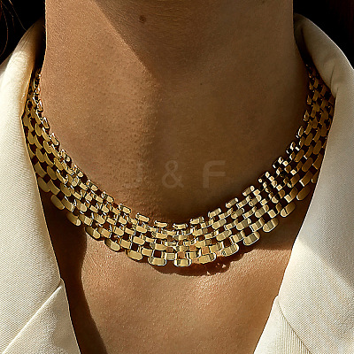 Alloy Panther Chain Choker Necklaces for Women FS-WGFF71B-02-1