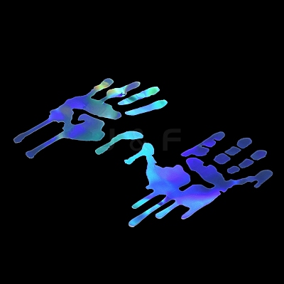 Car Decals- 1 Pcs Hand Car Hood Sticker ST-F711-1-1