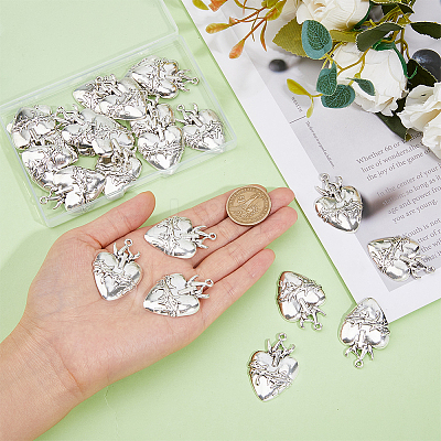 24Pcs Tibetan Style Alloy Pendants FIND-DC0005-55-1