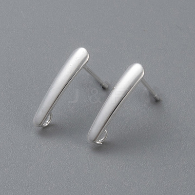 304 Stainless Steel Stud Earring Findings STAS-H436-22S-1