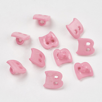 Acrylic Shank Buttons X-BUTT-E029-08-1