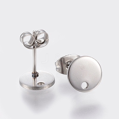 Non-Tarnish 304 Stainless Steel Stud Earring Findings X-STAS-K184-01-01P-1