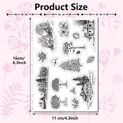 PVC Plastic Clear Stamps DIY-WH0439-0003-1