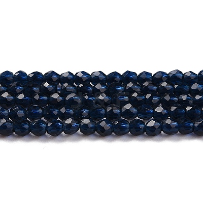 Transparent Glass Beads Strands LS-GLAA-H021-04-28-1